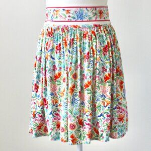 Rachel Zoe White Multicolor Floral Fairy Whimsical Mini Skirt Extra Small